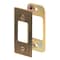 Prime-Line Security Deadbolt Strike, 2-3/4 in., Steel, Antique Brass Single Pack E 2480 - alternate 1